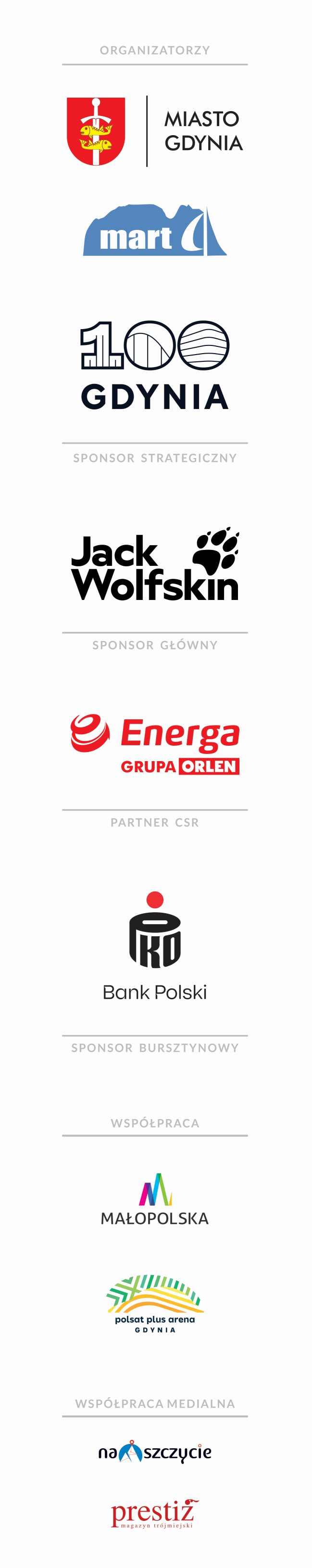 pasek sponsorski w pionie 26 m